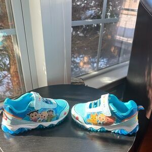 Cocomelon Lighted Athletic Sneaker Light Up Shoes Children W/Adjustable Strap